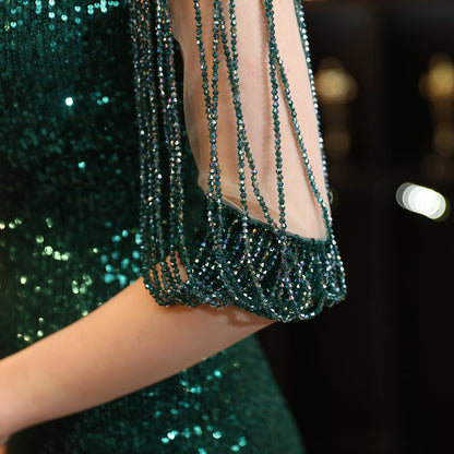 Sleeveless Sequin Formal Dress