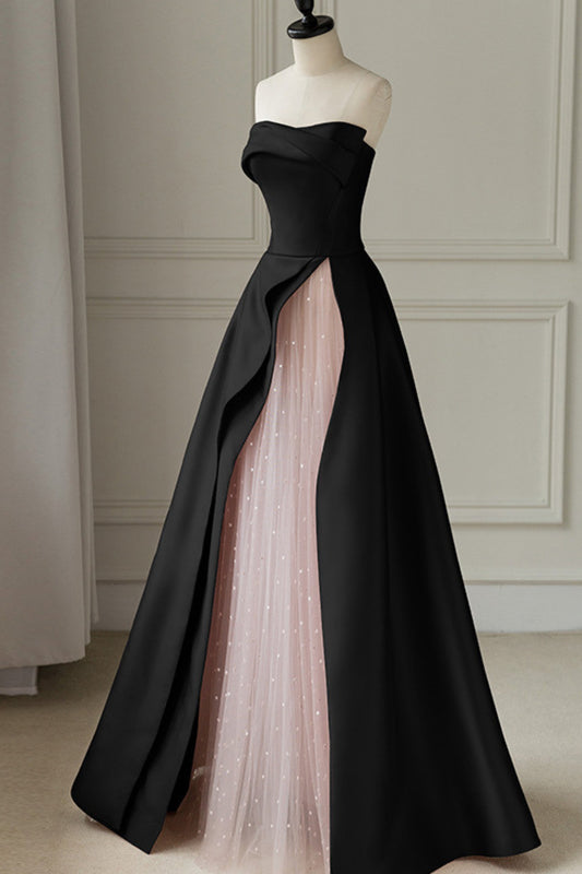 sleeveless embellished maxi dress in black