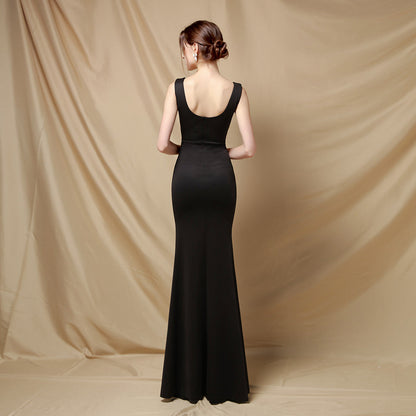 Long Fishtail Neck Formal Dresses