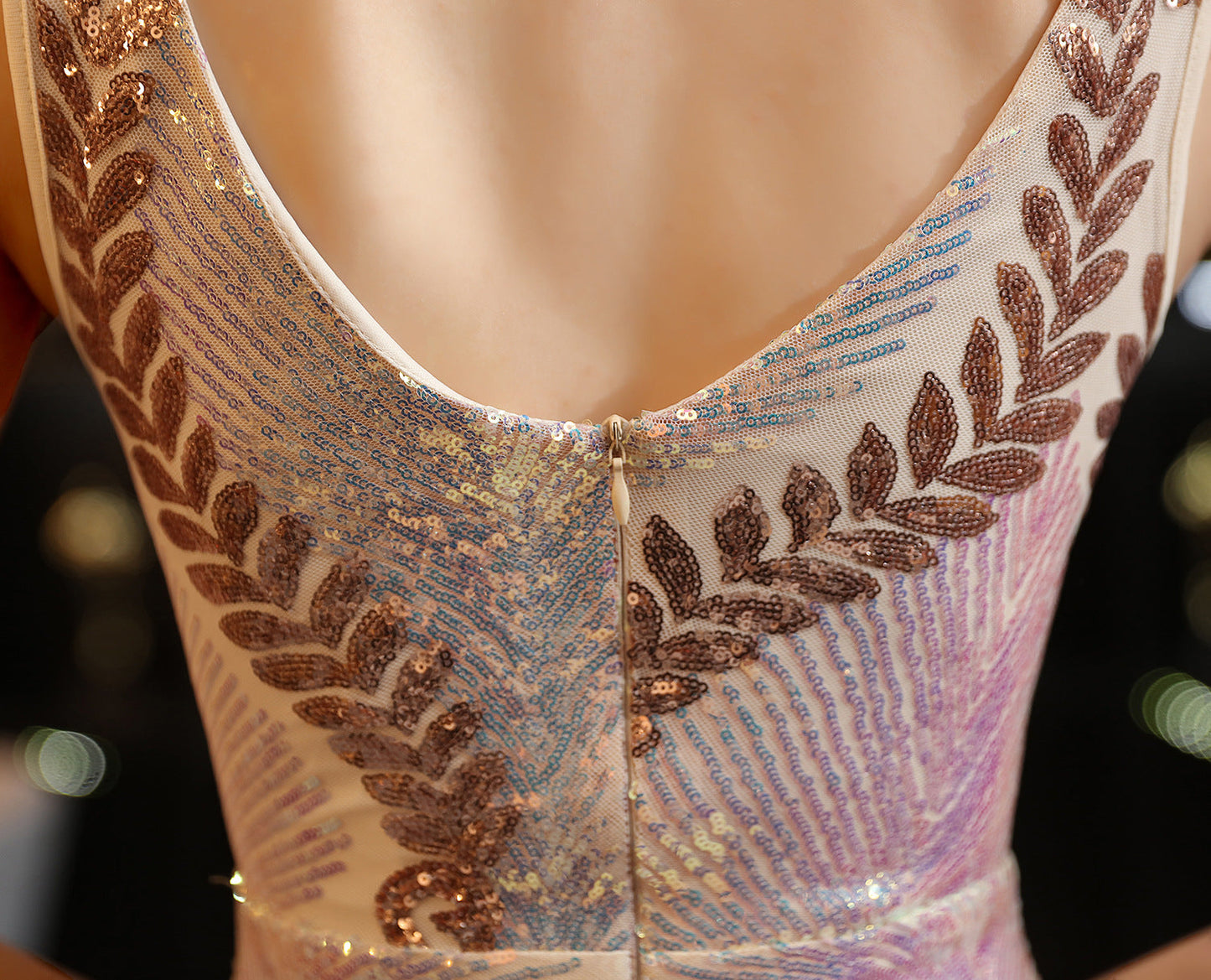 New Sequin Fishtail Formal Dress
