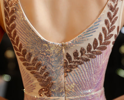 New Sequin Fishtail Formal Dress