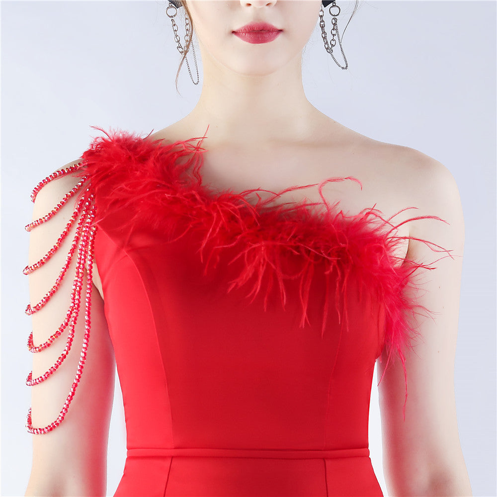 Exhibition and Wedding Evening Formal Gown