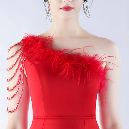 Exhibition and Wedding Evening Formal Gown