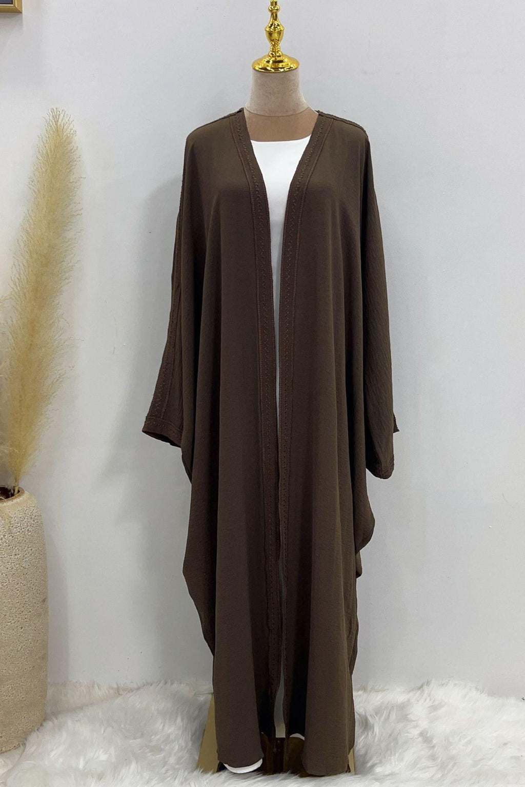 Embroidered Lace Dress Robe