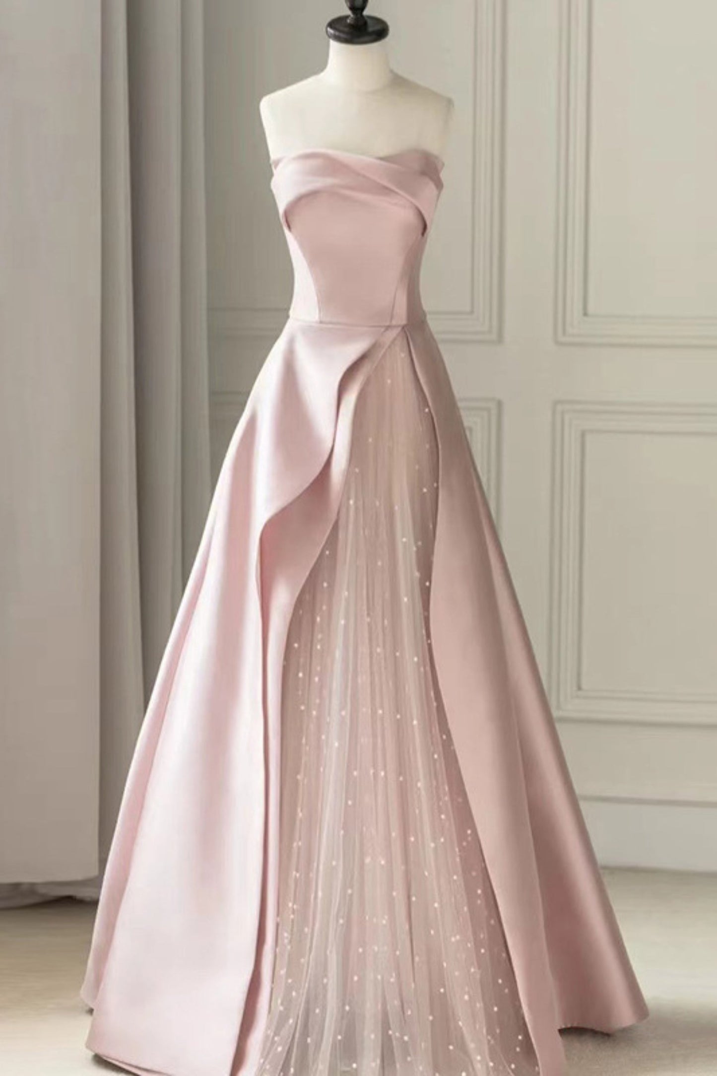 sleeveless embellished maxi dress in pink