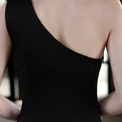 Long One Shoulder Formal Dress
