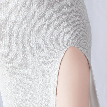 Ostrich Wave Beaded Formal Dress