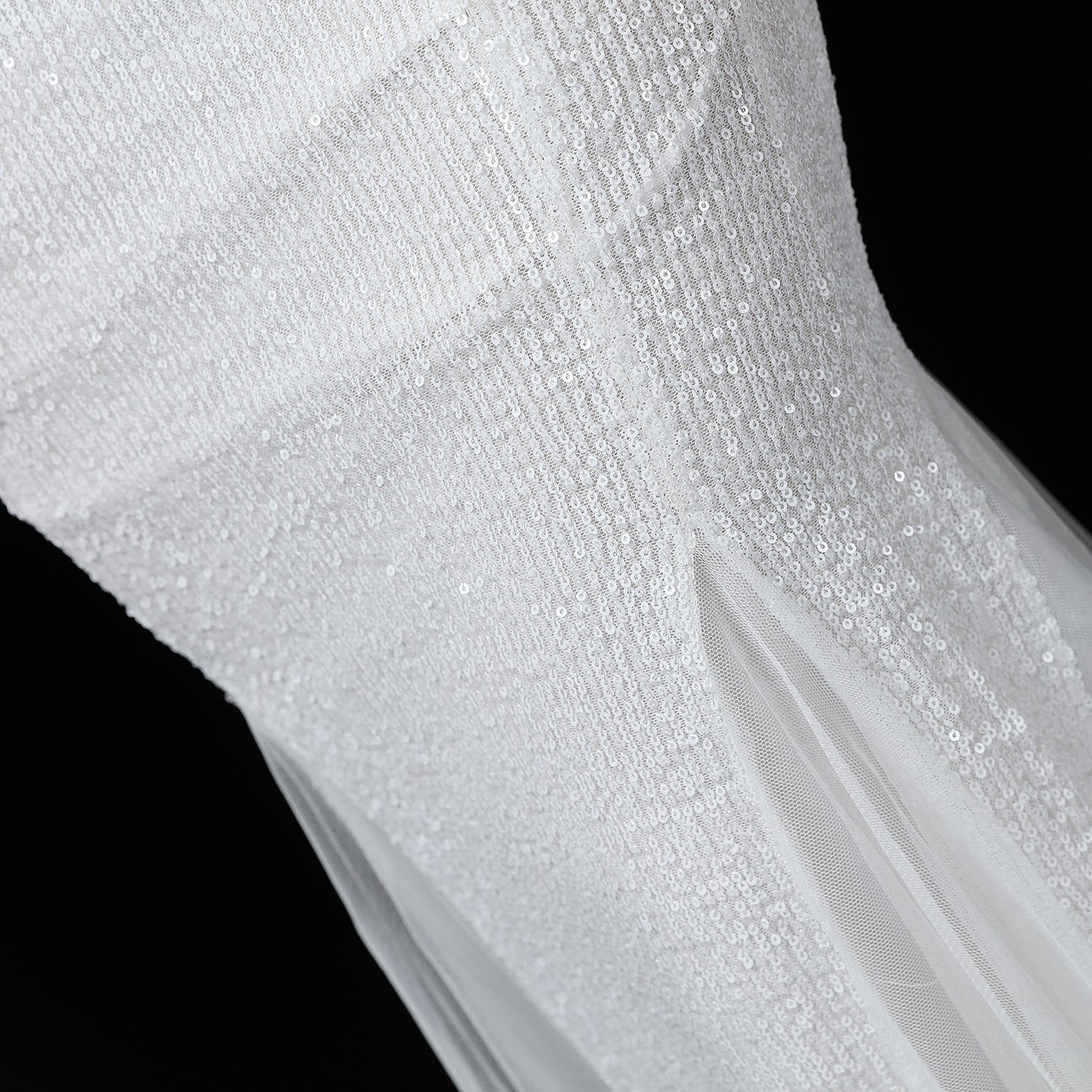 Silk Thread Fringe Beaded Formal Dresses