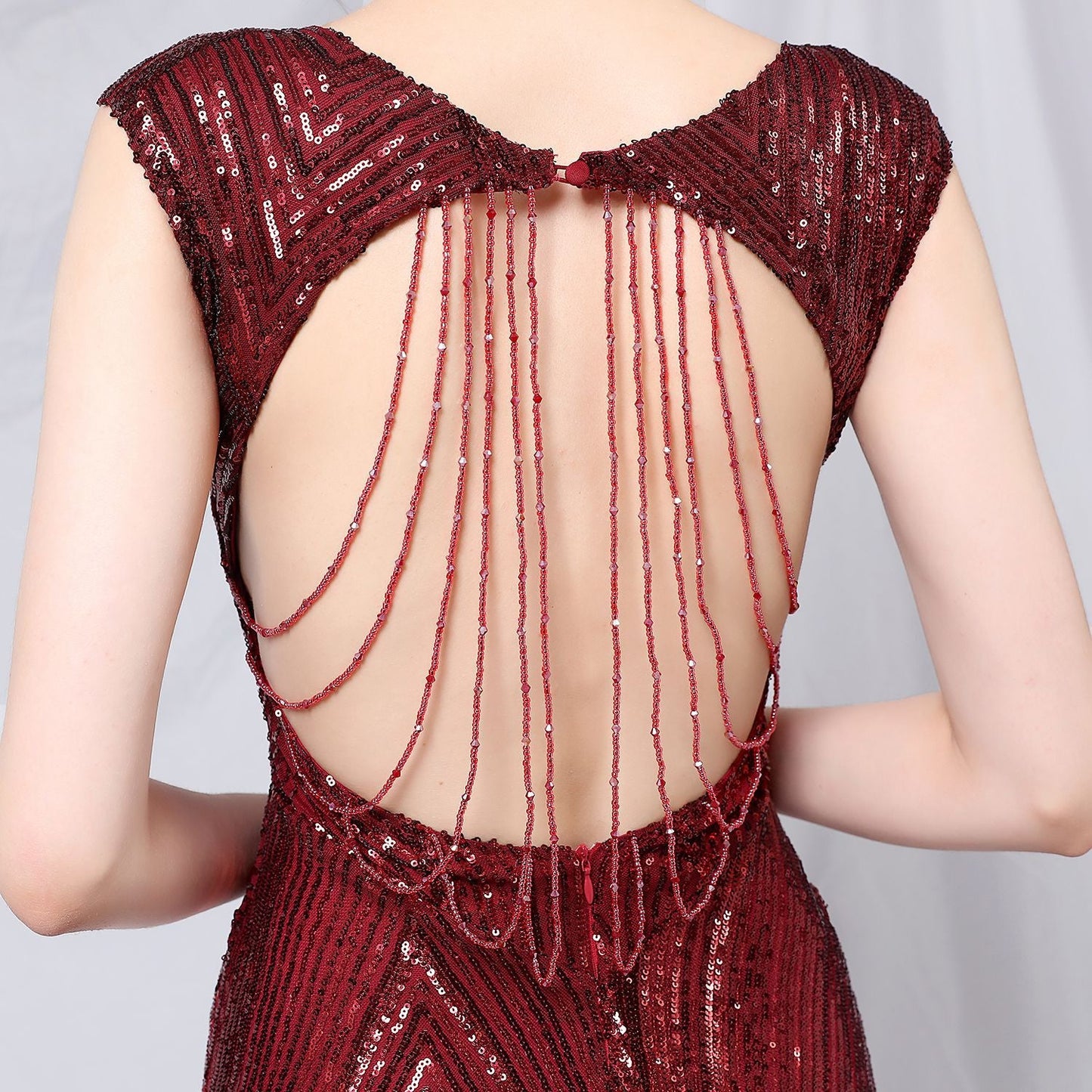 Sequin Fishtail Formal Dress