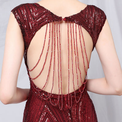 Sequin Fishtail Formal Dress