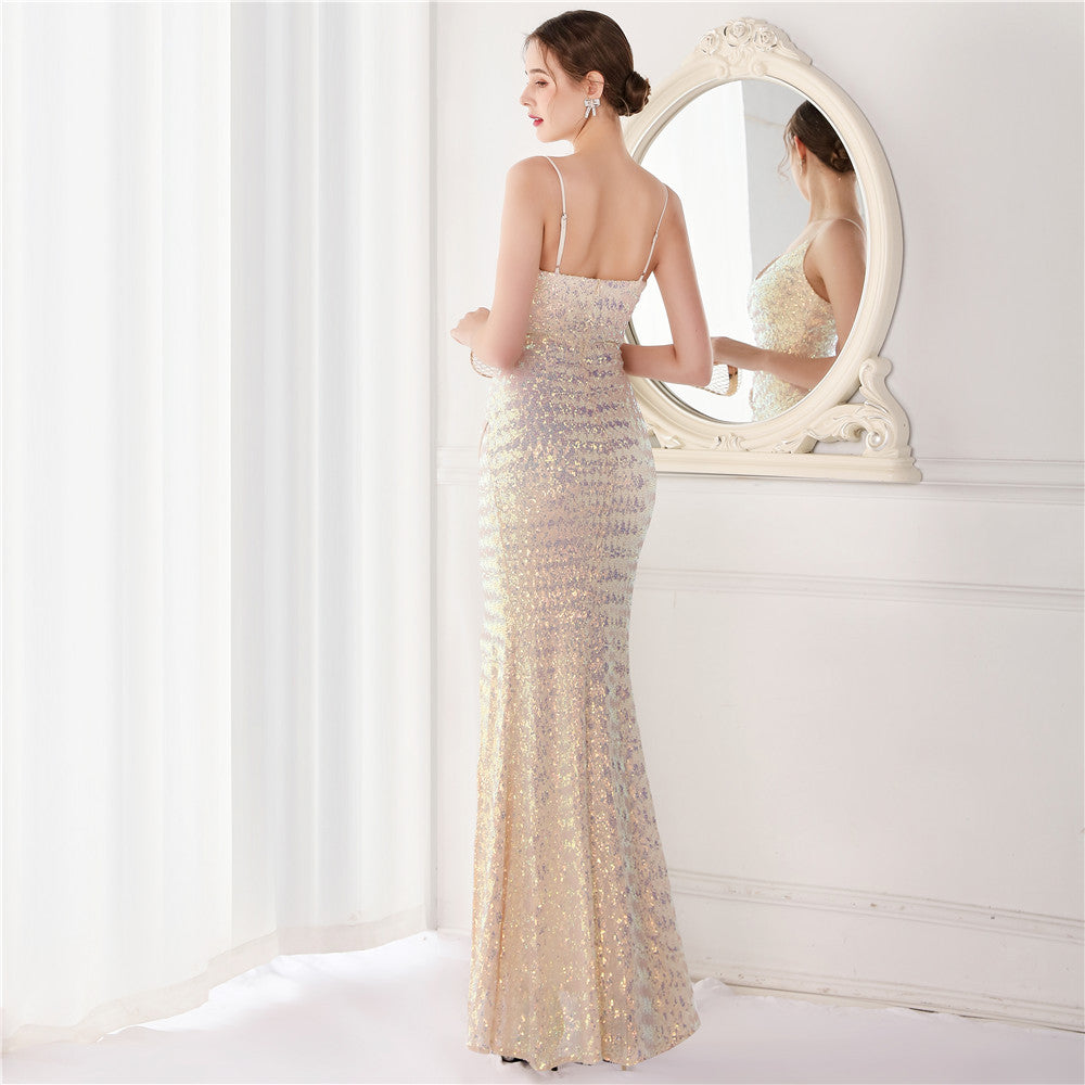 Sequin Fishtail Formal Dress