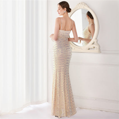 Sequin Fishtail Formal Dress