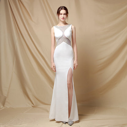 Long Fishtail Neck Formal Dresses