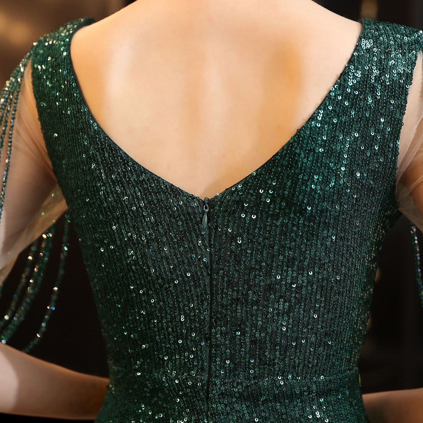 Sleeveless Sequin Formal Dress