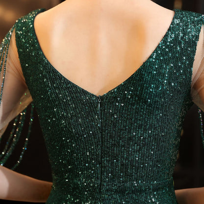 Sleeveless Sequin Formal Dress