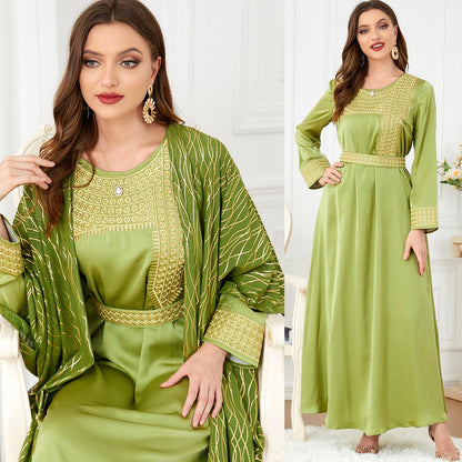2pcs Inner Dress  with Cardigan