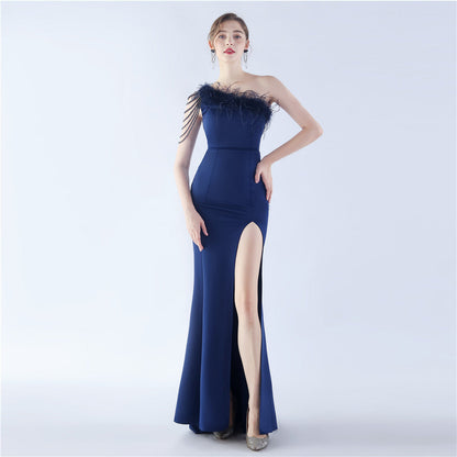 Exhibition and Wedding Evening Formal Gown