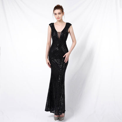 Sequin Fishtail Formal Dress