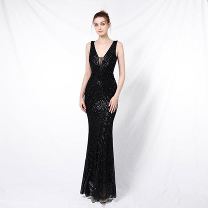 Sequin Fishtail Formal Dress