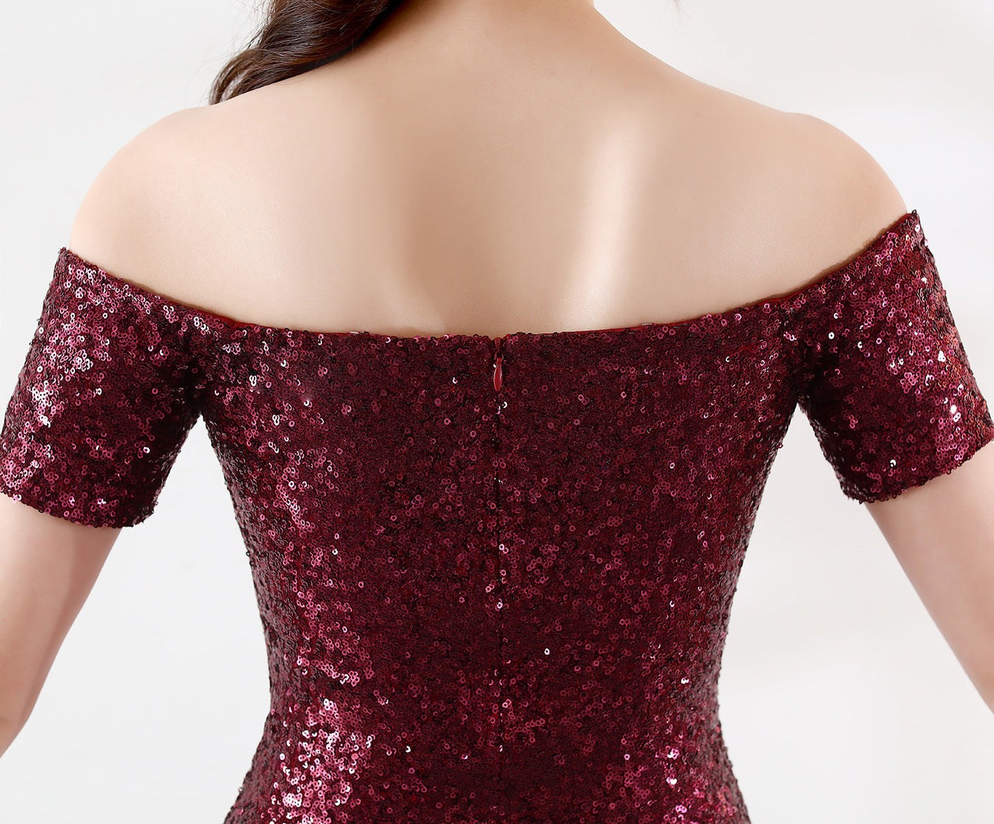 Gradient Beaded Formal Dress