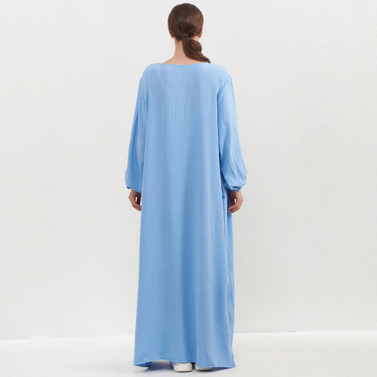Crepe Abaya with Pockets + Layered Khimar Set