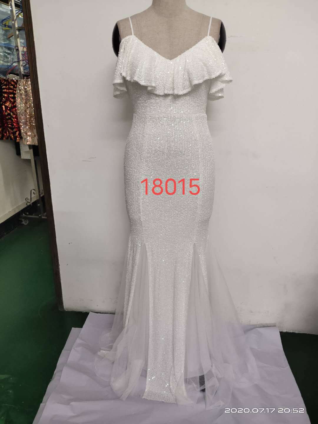 Silk Thread Fringe Beaded Formal Dresses