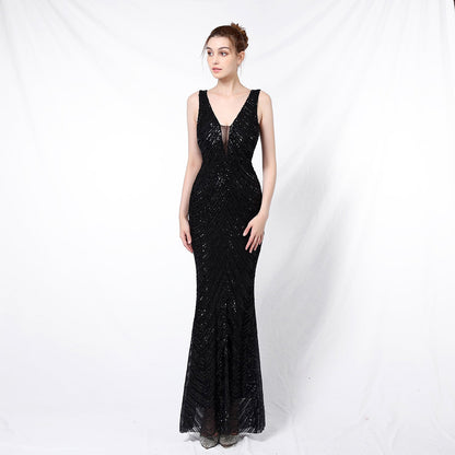 Sequin Fishtail Formal Dress