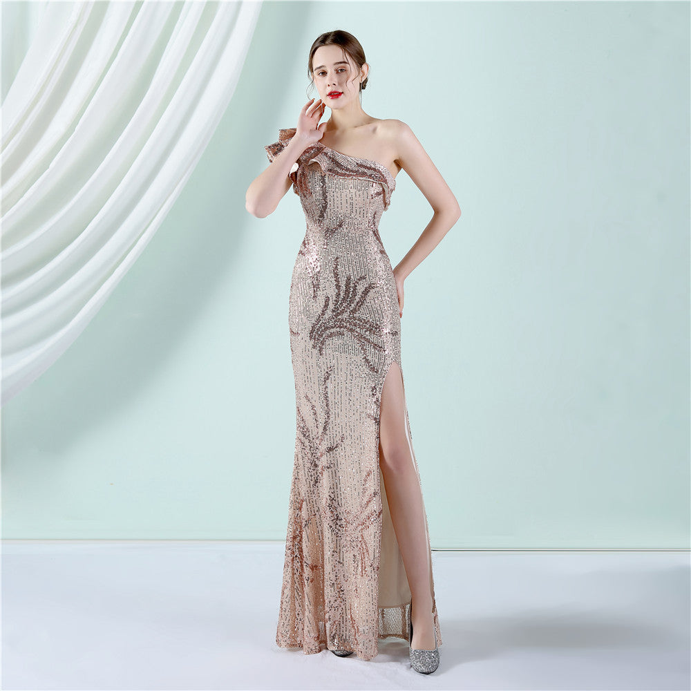 One Shoulder Formal Dress