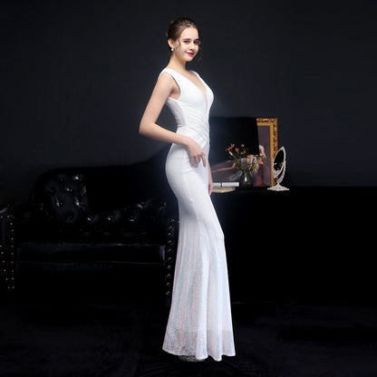 Sleeveless Sequin Formal Dress