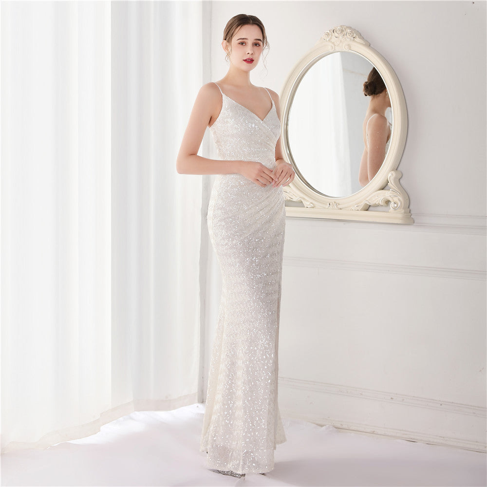 Sequin Fishtail Formal Dress