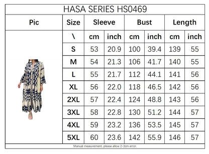 Ladies Elegant Printed Shirt Skirt Bohemian Dress