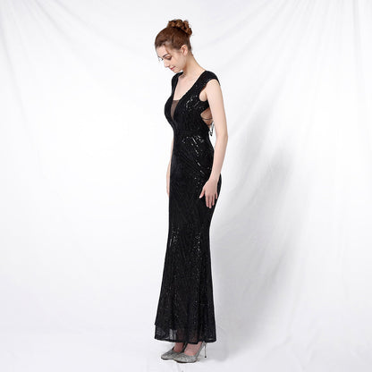 Sequin Fishtail Formal Dress