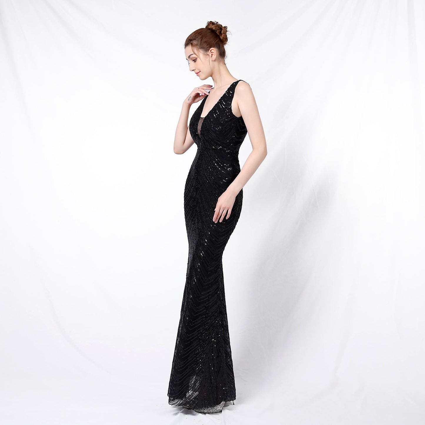 Sequin Fishtail Formal Dress