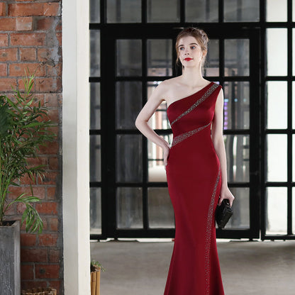 Long One Shoulder Formal Dress