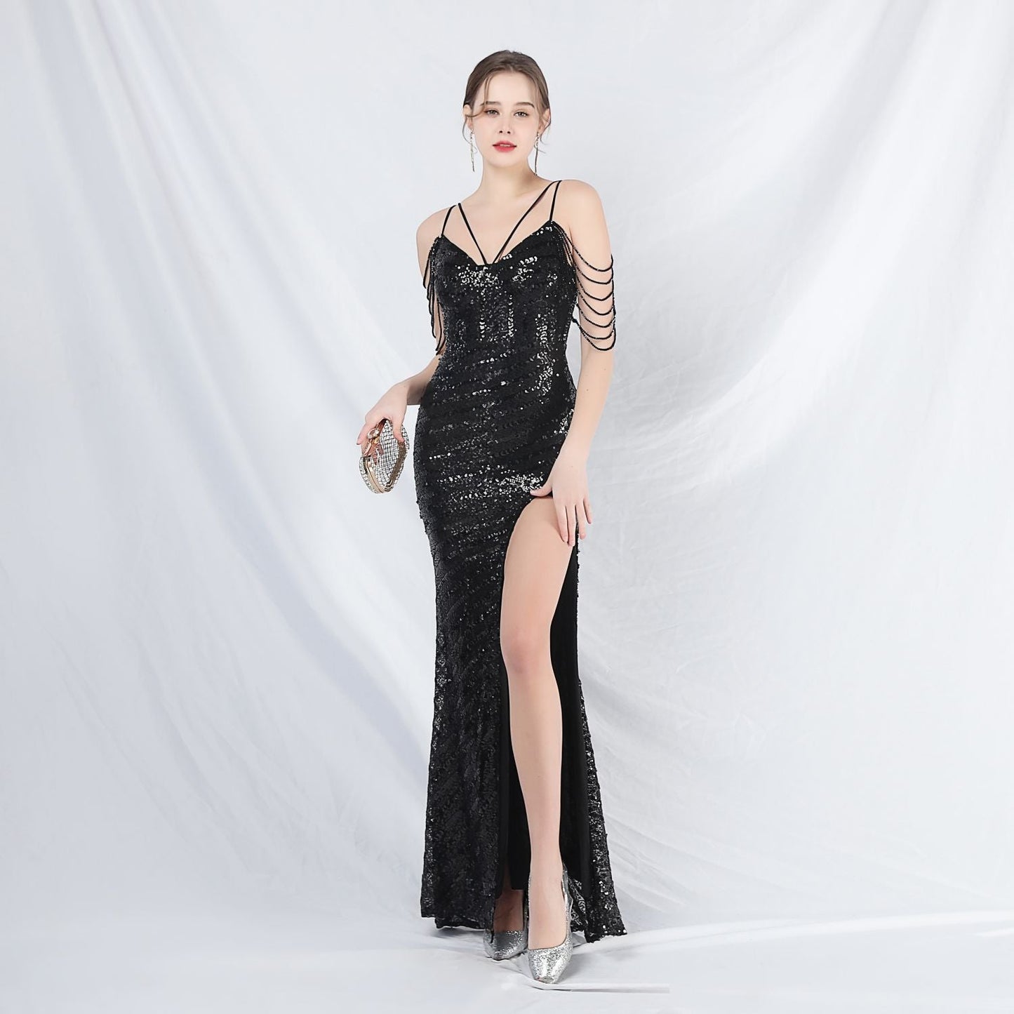 Long Halter Formal Dress
