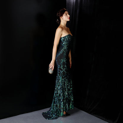 Sequined Formal Dresses with Short Front and Long Back