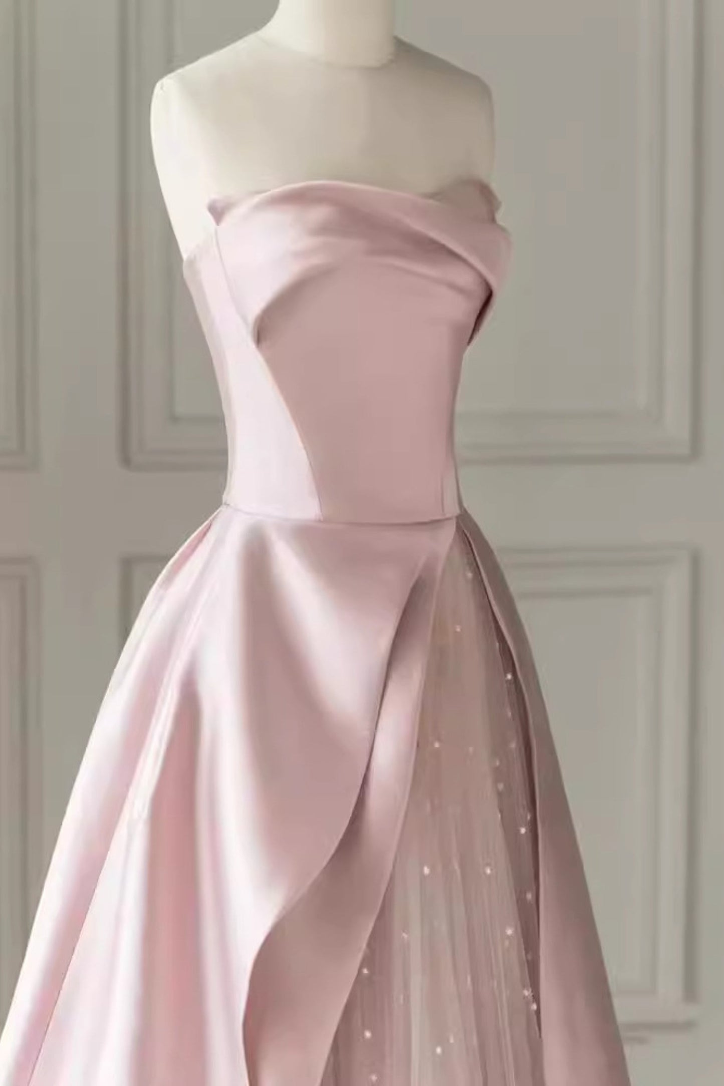sleeveless embellished maxi dress in pink