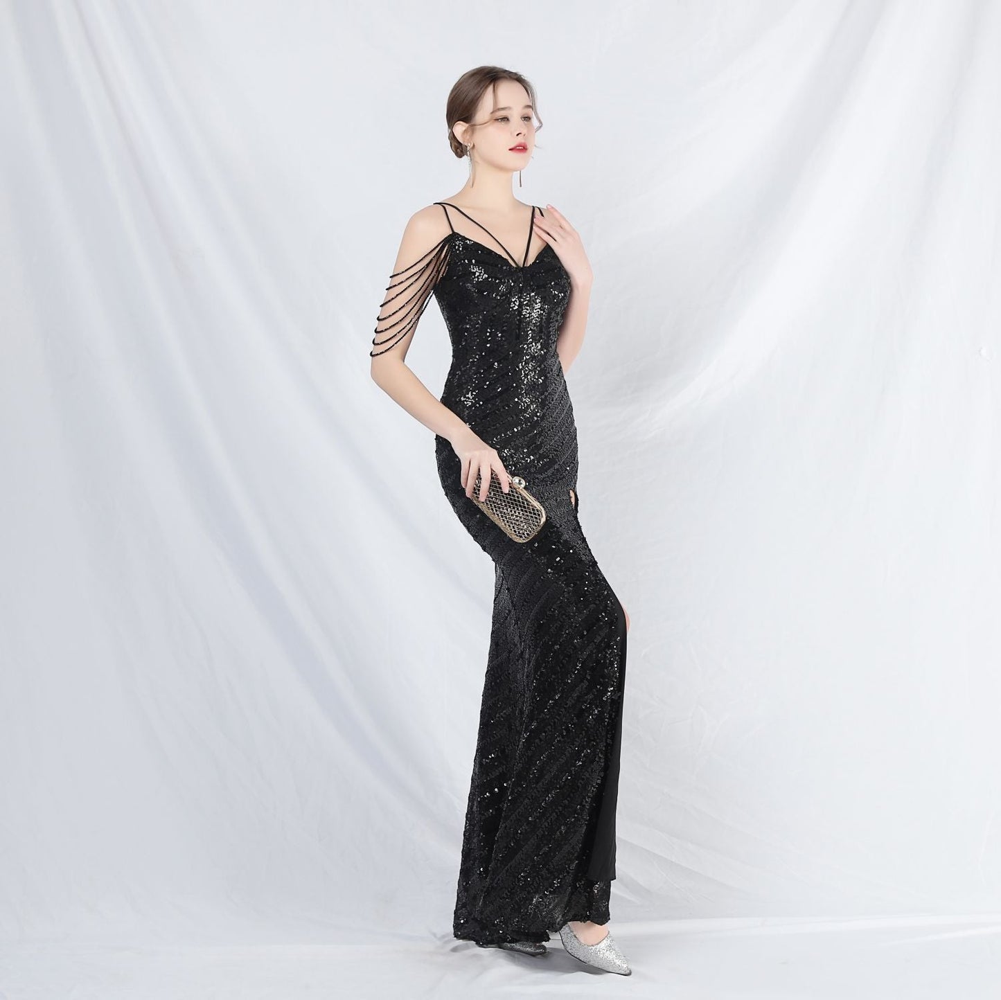 Long Halter Formal Dress