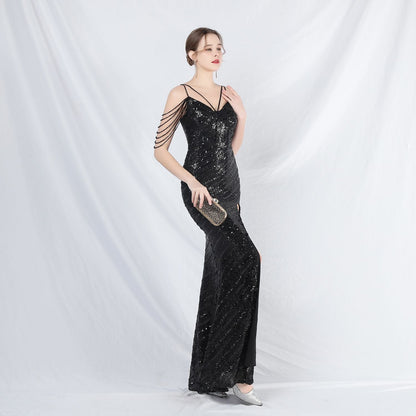 Long Halter Formal Dress