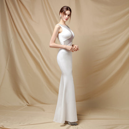Long Fishtail Neck Formal Dresses