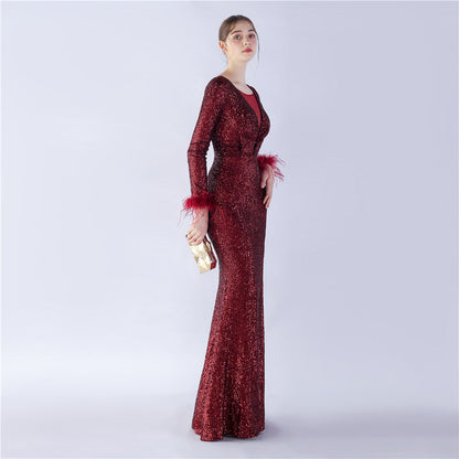 Long Sleeve Formal Dress