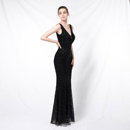Sequin Fishtail Formal Dress