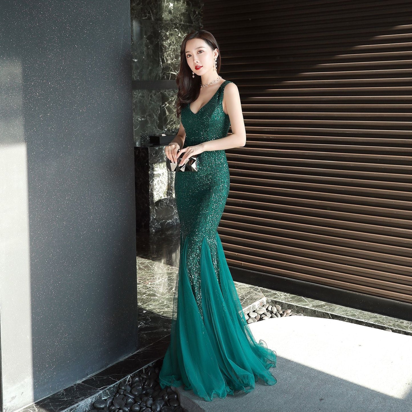 Long Sequin Formal Dress