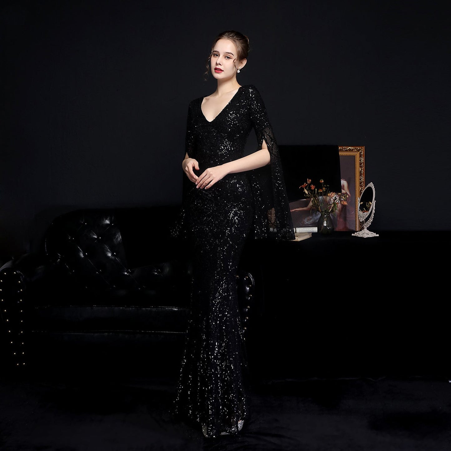 Sequin Long Formal Gown