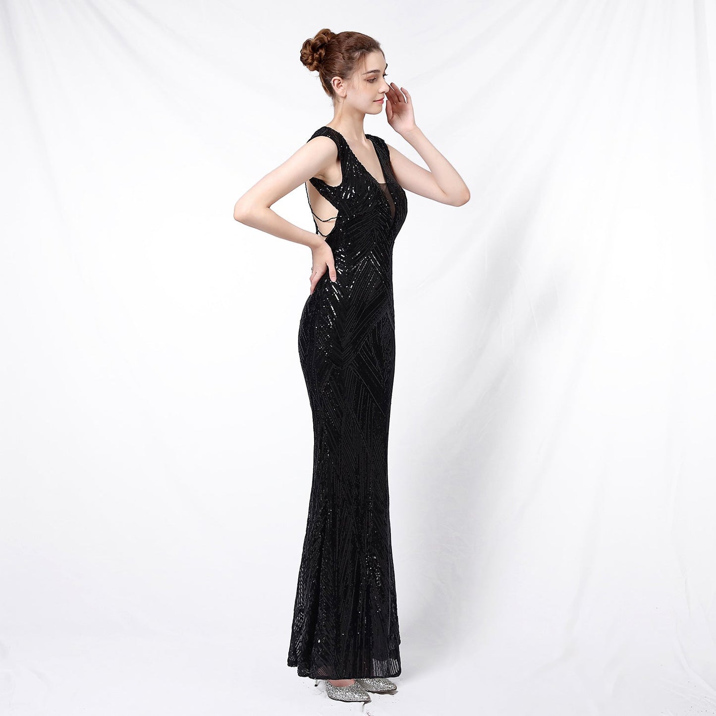 Sequin Fishtail Formal Dress