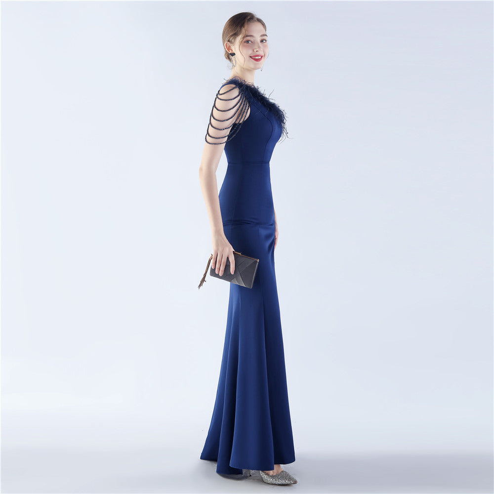 Exhibition and Wedding Evening Formal Gown