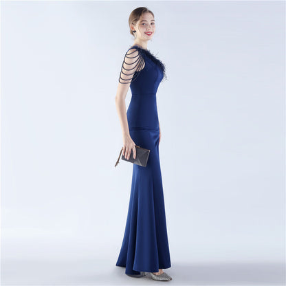 Exhibition and Wedding Evening Formal Gown