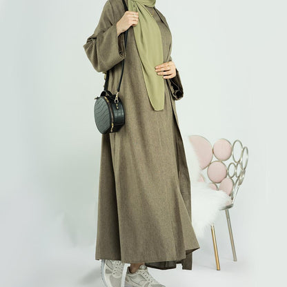 2pcs Set Cardigan+Inner Dress