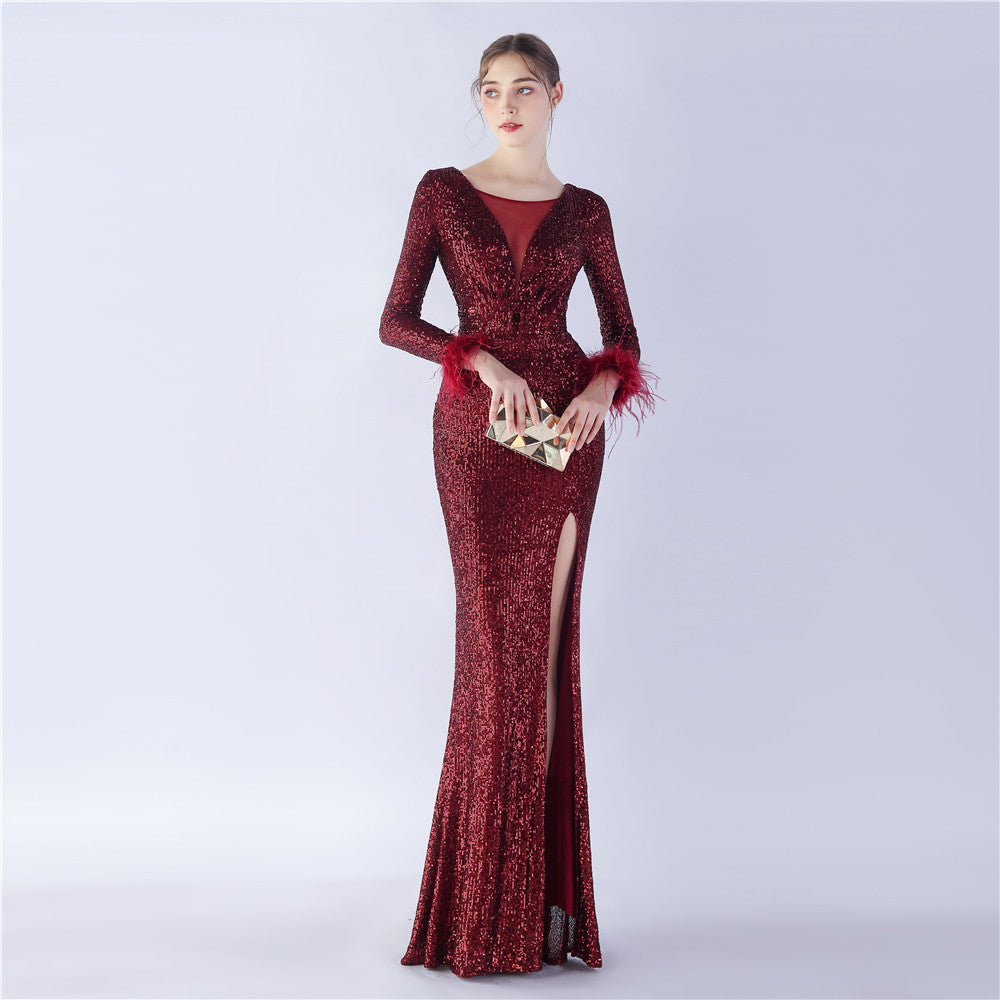 Long Sleeve Formal Dress