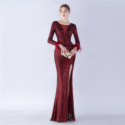 Long Sleeve Formal Dress